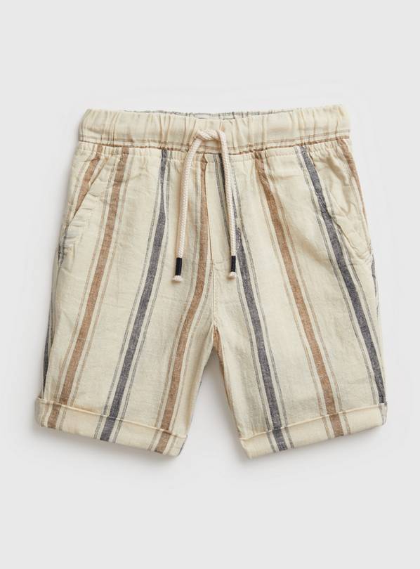 Buy Stone Stripe Linen Rich Coord Shorts 4 5 years Shorts Tu